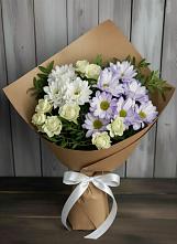 Букет цветов из:  Хризантемы и Розы в Сусумане