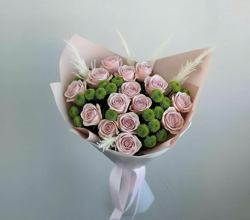 Букет цветов из: Розы и Хризантемы в Сусумане
