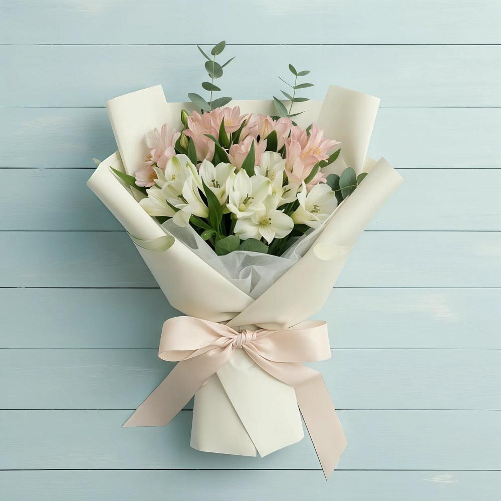 Букет цветов из: Альстромерии в Сусумане