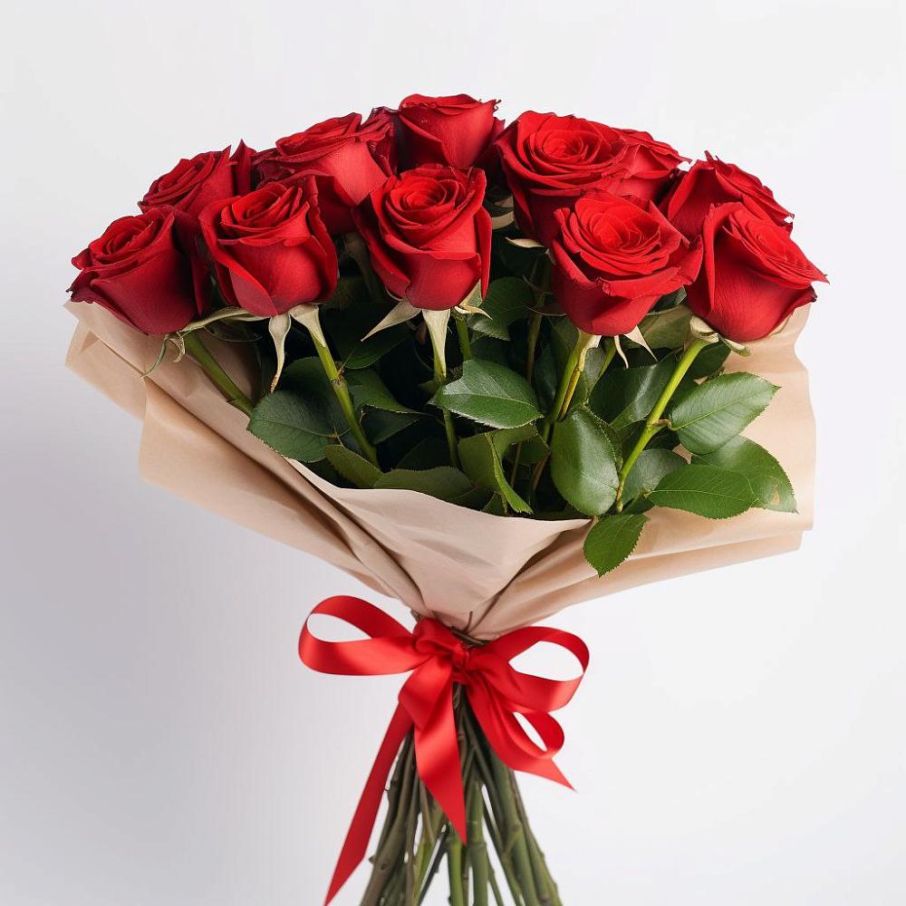 Букет 11 Красных роз Эдлесс Лав в Сусумане