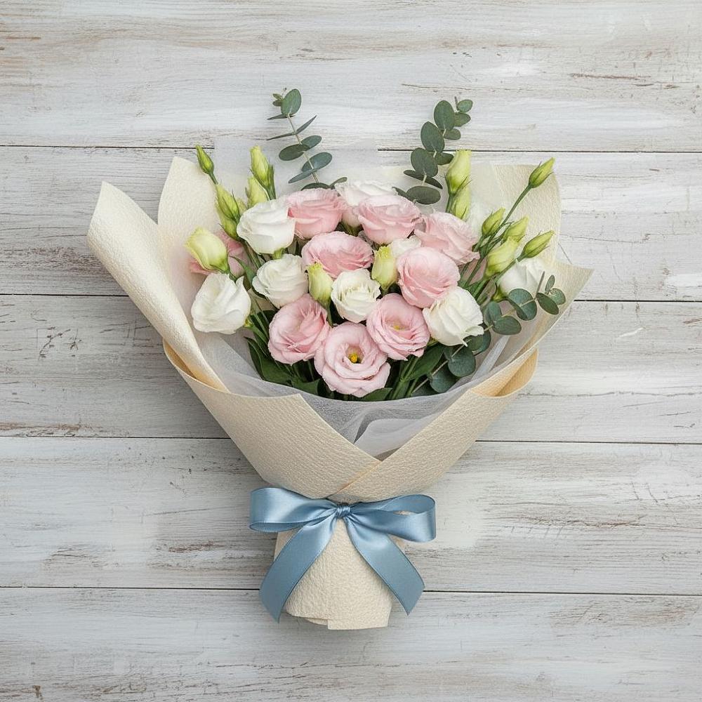 Букет цветов из: Лизиантусы в Сусумане